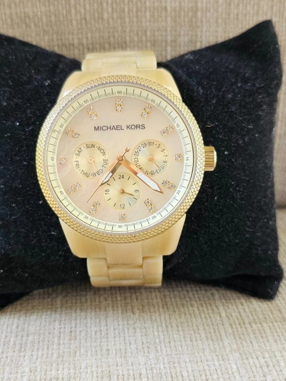 Michael Kors Women Wristwatch Multi Function Mother of Pearl Face Quartz Watch - Picture 2 of 10